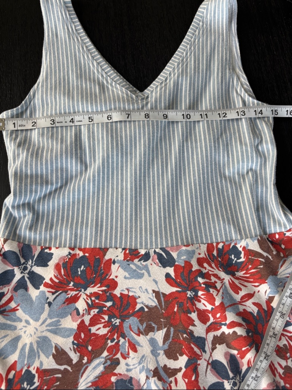 Pact Blue and Red Floral Midi Dress - Picture 2 of 9